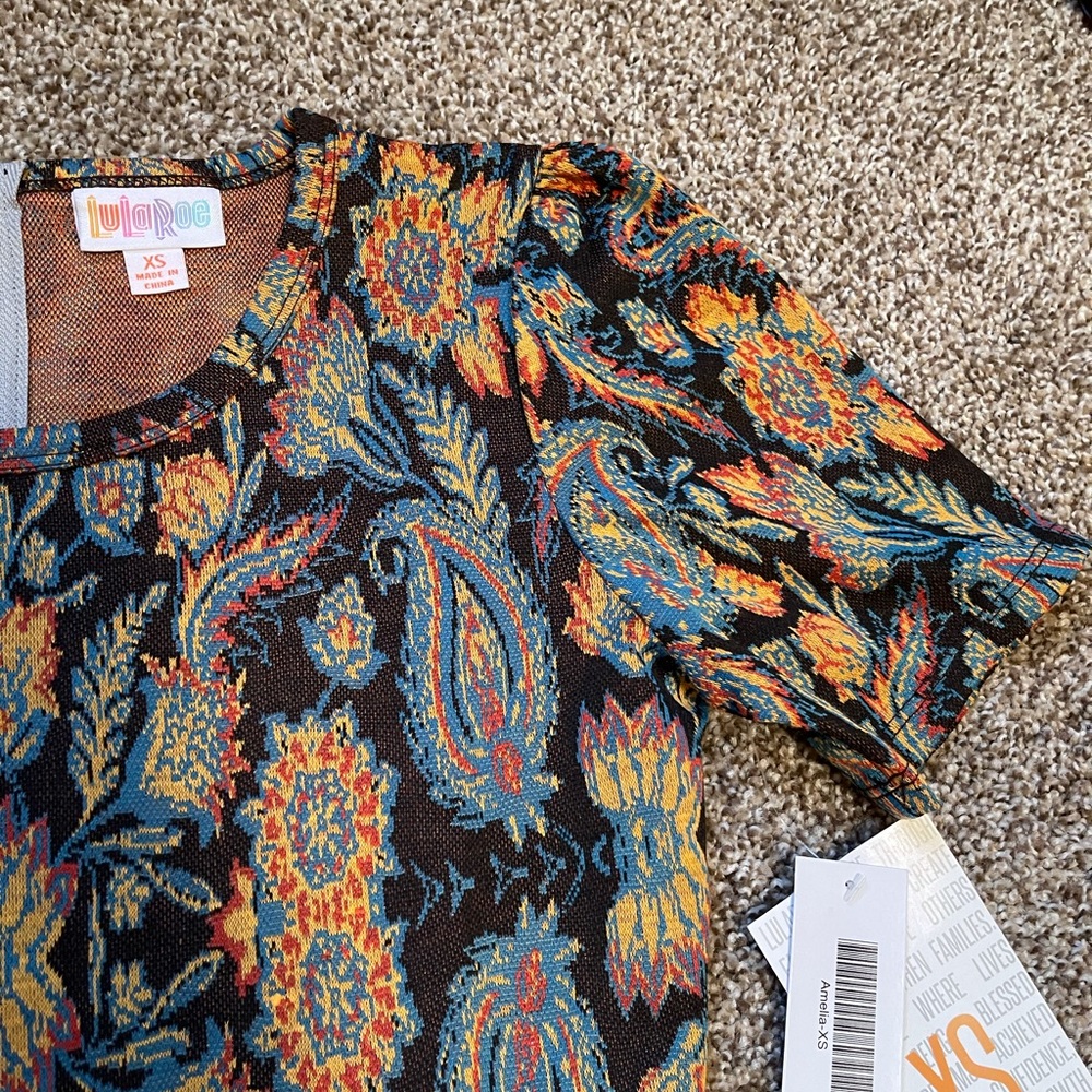 XS Lularoe Amelia Dress with pockets NWT - Picture 3 of 6